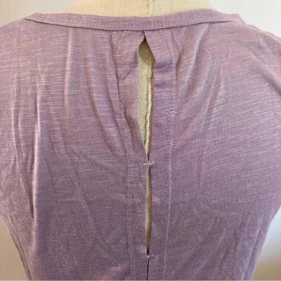 Balance Collection Women's Size Large Dusty Purple Tank with Back Detail - Picture 4 of 5